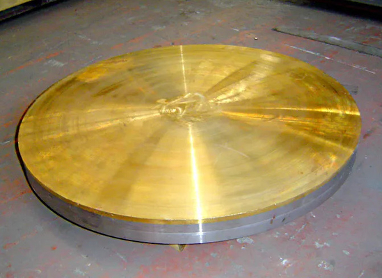 ASTM B432 Copper Clad Plate TUV Cladding Plates Tube Sheets Untuk Boiler