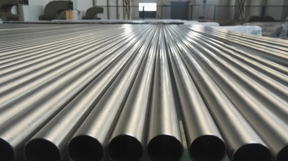 Tabung Paduan Titanium Tahan Korosi ASTM B338 Pipa Tabung Titanium Seamless