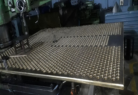 Ketahanan Korosi Titanium Tubesheet Gr1 Gr2 Gr5 Clad Tube Sheet