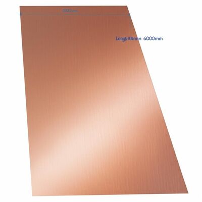 Pelat Paduan Tembaga Panjang 100mm 6000mm ASTM B898 Lembaran Logam Direkayasa untuk Fabrikasi Listrik Mekanik dan Struktural