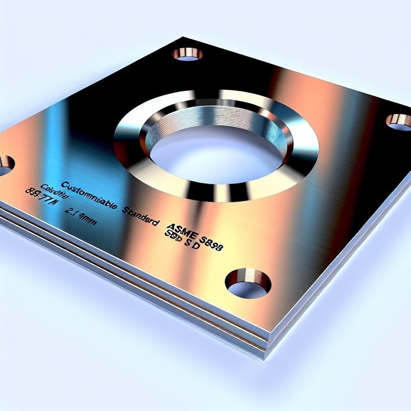 Pelat Berpakaian Titanium Standar ASME SB898 yang Dapat Disesuaikan untuk Aplikasi Tugas Berat dan Ketebalan 2-12mm