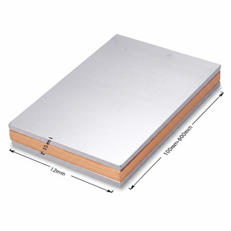 Pelat Berpakaian Titanium Ketebalan 2-12mm dengan Bahan Logam Berpakaian Tembaga Panjang 100mm-6000mm