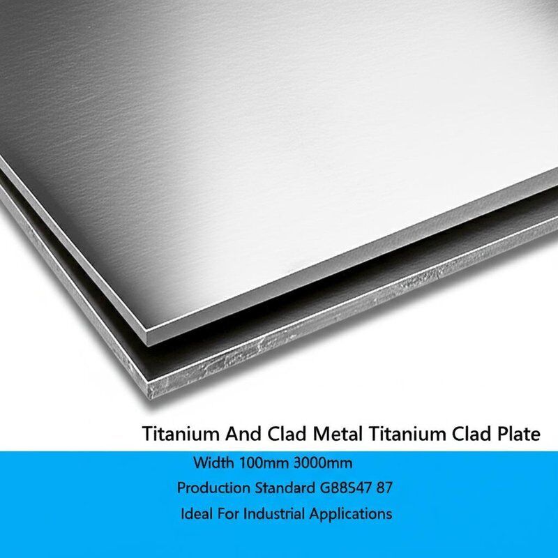 Titanium Dan Plat Metal Titanium Plat Lebar 100mm 3000mm Standar Produksi GB8547 87 Ideal Untuk Aplikasi Industri