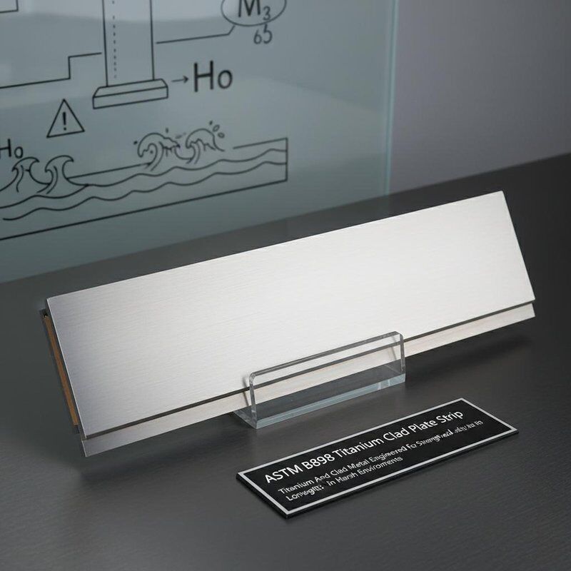 ASTM B898 Titanium Clad Plate Strip Titanium dan Metal Clad Dirancang untuk Kekuatan dan Umur Panjang di Lingkungan yang Kekerasan